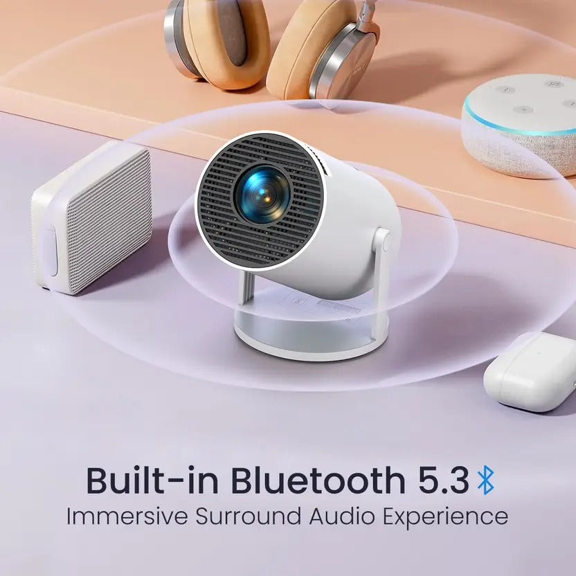 Portronics Beem 440 Smart LED with 720p HD Resolution (1800 lm / Remote Controller) Portable Projector (White)