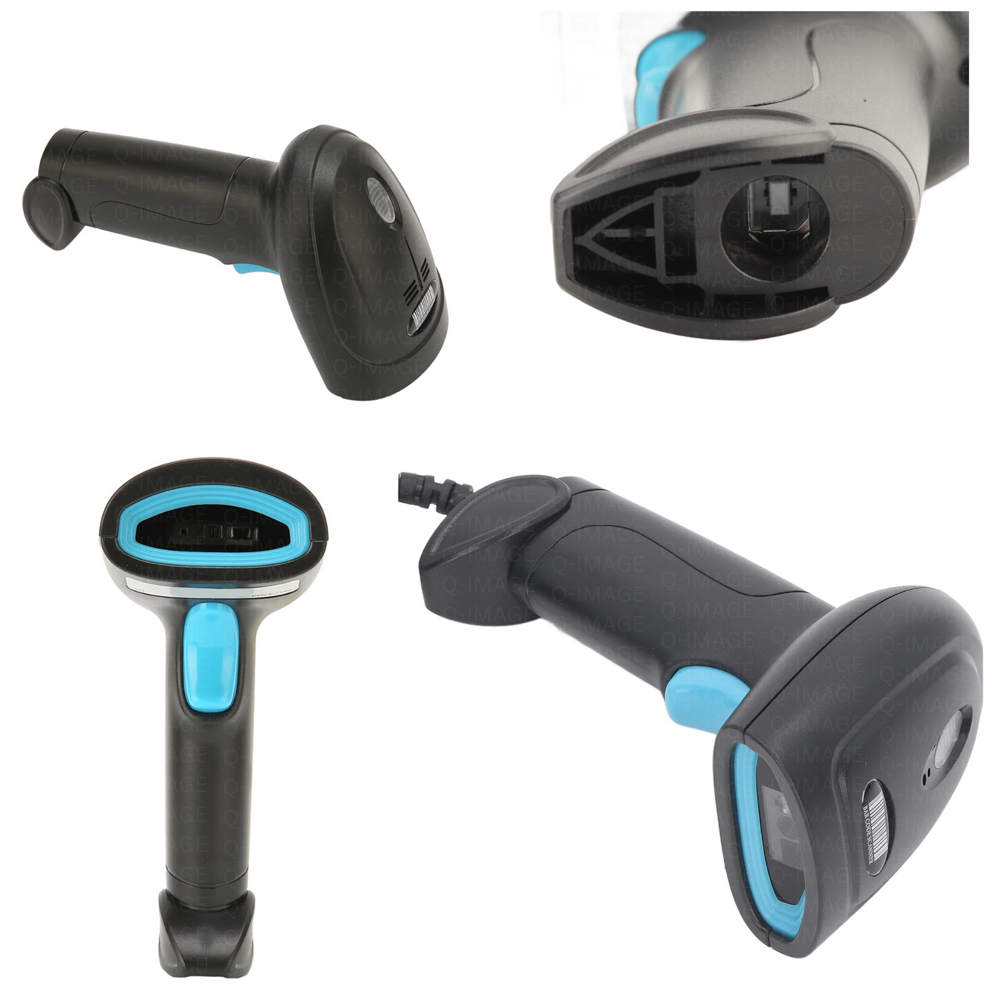 Scanzion Wireless 2D & 1D Bluetooth+USB+2.4GHz Nano Receiver 2D Camera Barcode Scanner (1 Year Warranty)