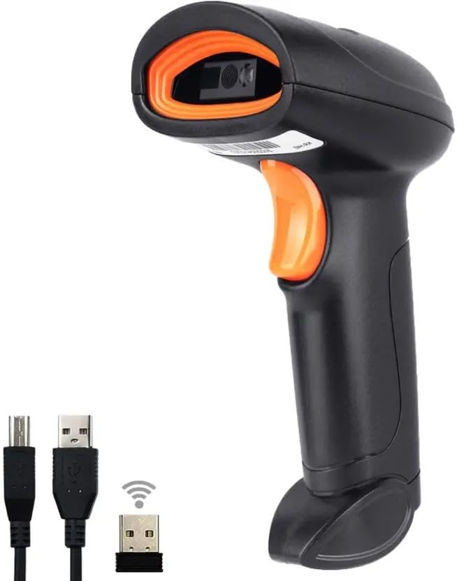 Scanzion Wireless 2D & 1D USB+2.4GHz Nano Receiver 2D Camera Barcode Scanner (1 Year Warranty)