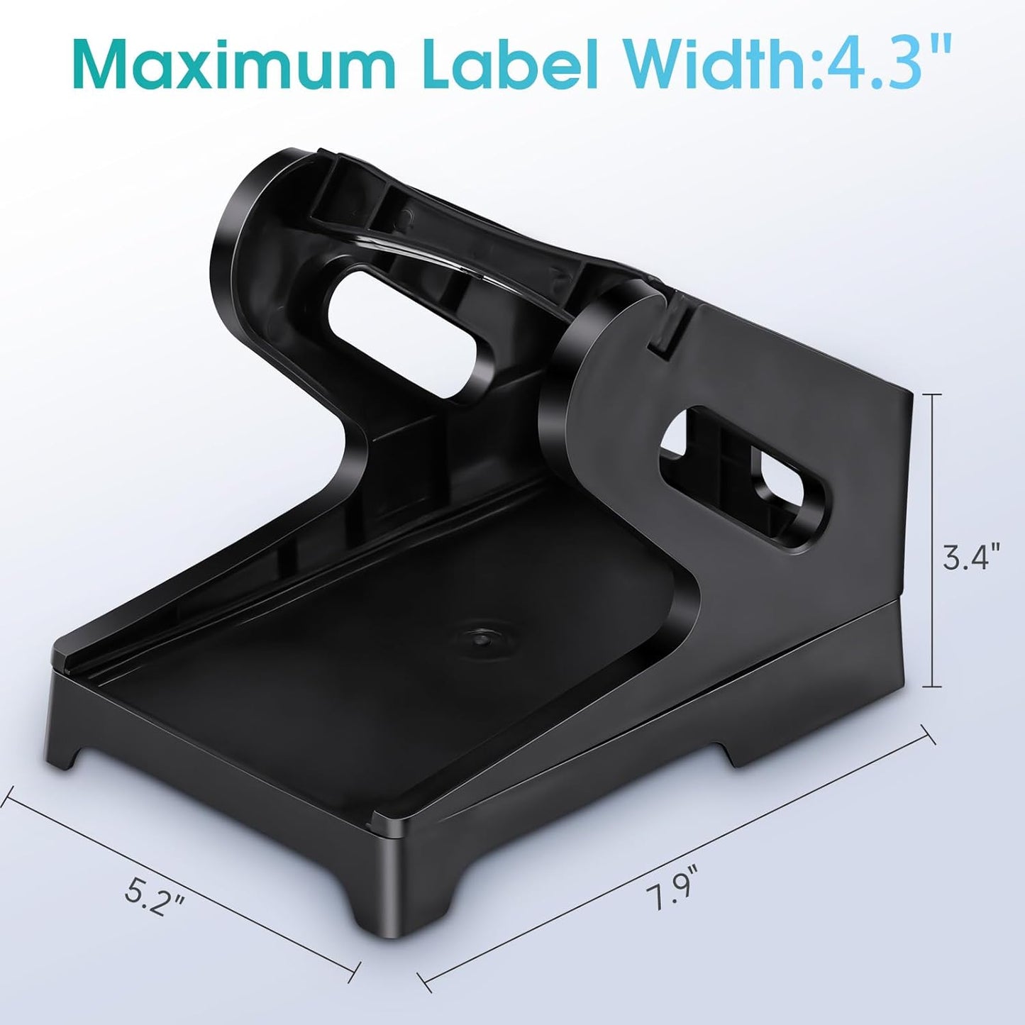 Scanzion Label Holder|Shipping Holder|Plastic Paper Holder|Thermal Label Holder for Rolls & Fan Fold Labels|Work with Desktop Label Printer|Suitable for Home Office &Transportation