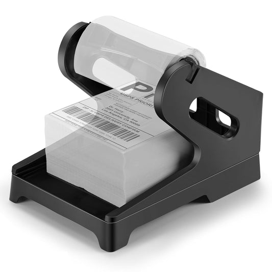 Scanzion Label Holder|Shipping Holder|Plastic Paper Holder|Thermal Label Holder for Rolls & Fan Fold Labels|Work with Desktop Label Printer|Suitable for Home Office &Transportation