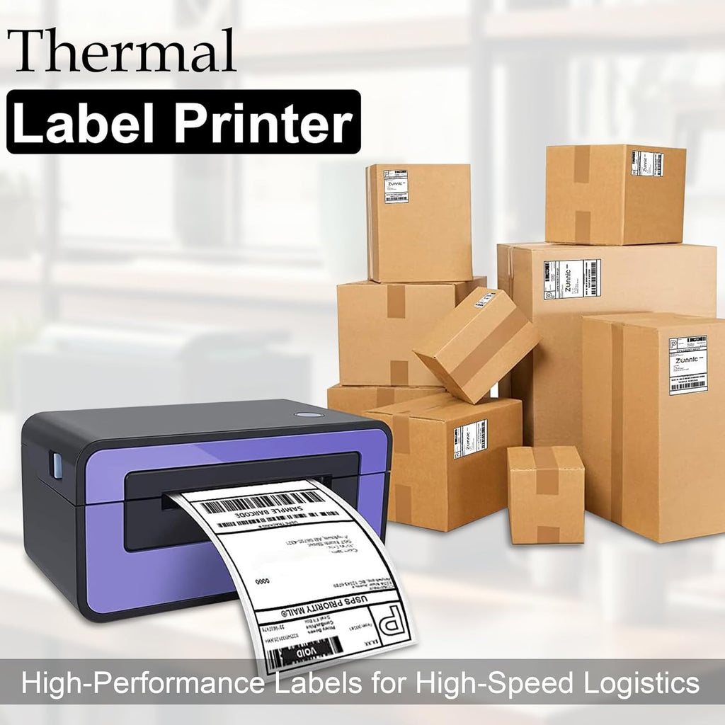 Scanzion Thermal Shipping 400 Labels Printer Sticker Roll (White, 4"x 6" ) Pack 1 Paper Label  (White)
