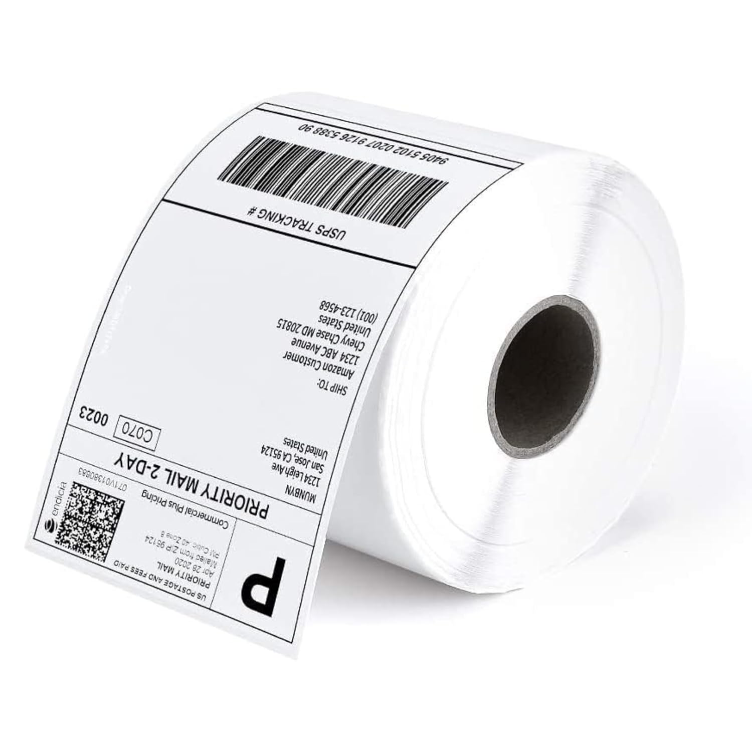 Scanzion Thermal Shipping 400 Labels Printer Sticker Roll (White, 4"x 6" ) Pack 1 Paper Label  (White)
