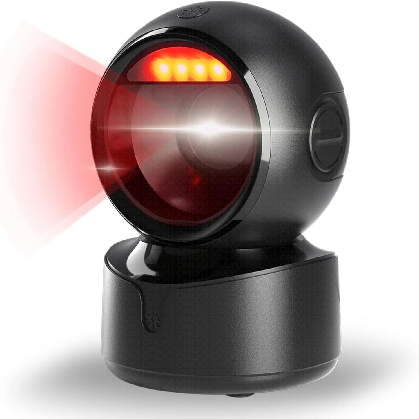 Scanzion Hands-Free 2D & 1D USB Desktop Barcode Scanner with 300K CMOS Global Exposure Scan Engine |Larger Scan Window|Adjustable Angle|Buzzer LED 2D Camera Barcode Scanner