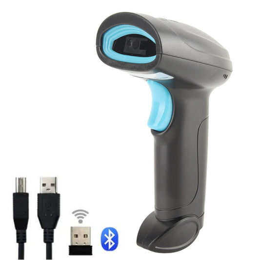 Scanzion Wireless 2D & 1D Bluetooth+USB+2.4GHz Nano Receiver 2D Camera Barcode Scanner (1 Year Warranty)