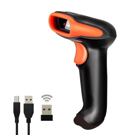 Scanzion Wireless 2D & 1D (USB+2.4GHz) Barcode Scanner 640×480 CMOS Global Exposure Engine Large Scan Window, Fast Scanning