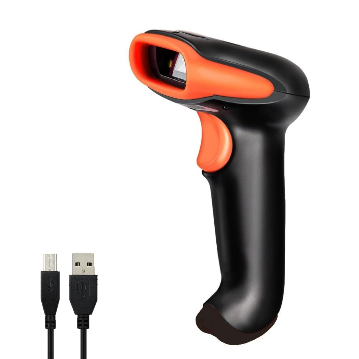 Scanzion HT410 Barcode and QR 2D &1D Wired Handheld Indicator with Induction scanning and Suffix Settings 2D Camera Barcode Scanner 2D Camera Barcode Scanner