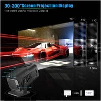 TOPPRO HY320 Mini 4K Support Native HD Android 11 WiFi 6/BT 5.0 Freestyle Auto Keystone (5000 lm / 1 Speaker / Wireless / Remote Controller) Portable Projector  (Black)